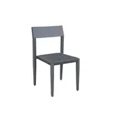 Plantation Prestige 824070-04 Nantucket Side Chair, Stackable Outdoor Seating, Metal Back, Resin Weave Seat 1 image