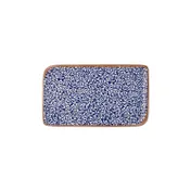 Turgla T-ECAR34DT-6 Edera Cobalt Rectangular Porcelain Platter, Blue, 12" x 8" - Elegant Dinnerware 2 image
