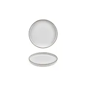 Turgla T-GREHL16RD-6 Grace Round China Plate, 6.25" Diameter, Porcelain, Brown Finish 1 image