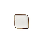 Turgla T-HAGLAR20KR-12 Gleam Square Plate, 6" x 6", Brown Porcelain Dinnerware 2 image