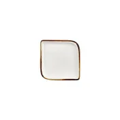 Turgla T-HAGLAR20KR-12 Gleam Square Plate, 6" x 6", Brown Porcelain Dinnerware 1 image