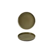 Turgla T-HLBB16RD-6 - 6.25" Round China Plate, Porcelain Material, Green Finish, Elegant Diningware 1 image
