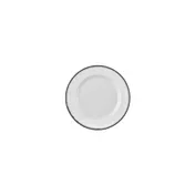 Turgla T-HLBLAGT18DZ-12 Helix Round 7" Black Porcelain Dinner Plate - Elegant Tableware 2 image