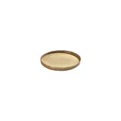 Turgla T-HLDN16RD-6 Dune Round China Plate, 6.25" Diameter, Porcelain, Vibrant Orange Finish 2 image