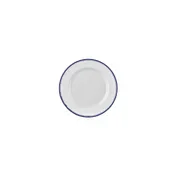 Turgla T-HLNBLGT18DZ-12 7" Round Navy Blue Porcelain Dinner Plate, Classic China Tableware 1 image