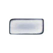 Turgla T-OHAR38DT-6 Occhio Rectangular China Platter, 13.75" W x 6.25" D, Blue Porcelain, 14"x7" 2 image