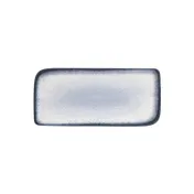 Turgla T-OHAR38DT-6 Occhio Rectangular China Platter, 13.75" W x 6.25" D, Blue Porcelain, 14"x7" 1 image