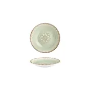 Turgla T-RMZT09CK-24 Rome Deep Plate, 3.5" Round Green Porcelain, Deep Rim, 2 oz Capacity 1 image