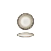 Turgla T-SZZT09CK-24 Spazio Deep Round Plate, 3.5" Diameter, 2 oz Porcelain, Deep Rim 1 image