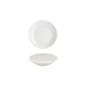 Turgla T-ZT09CK-24 Gourmet Deep Rim Plate, 3.5" Round Warm White Porcelain, 2 oz Capacity 1 image