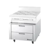 Garland US Range UN17FR72 72" Polar Cuisine Freezer Chef Base w/ 4 Drawers, Remote 1 image