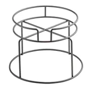 TableCraft Products 12910 Wire Display Stand, 11" x 11" x 8", Black Powder-Coated Metal, Round 1 image