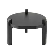 TableCraft Products 13380 Stand for Beverage Dispensers, 11.25" x 11.25" x 8" Painted Black Wood Base 1 image