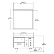 Garland US Range GN17FR46 46" 1-Section Arctic Fire Freezer Chef Base w/ 2 Drawers, Remote 2 image