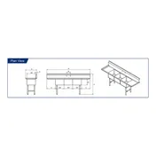 GSW USA SE16203D18 85" S.Steel 3 Compartment Sink with 2 Drainboards, 84-3/8"W X 26"D X 45"H 4 image