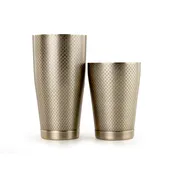 Mercer M37200ANG Cocktail Shaker Set, 2-Pc 28 oz & 18 oz Bottom, 18/8 Stainless Steel, Gold Exterior 1 image