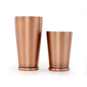 Mercer M37313ACP Weighted Cocktail Shaker Set, 28 oz & 18 oz Stainless Steel, Copper, Satin Finish 1 image