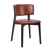 G & A 4618-FP Indoor Side Chair - Upholstered Padded Front & Back, Padded Seat, Mortise-and-Tenon European Beechwood Frame with Metal Brackets, Non-Marring Plastic Floor Glides, Indoor Restaurant Seating 1 image