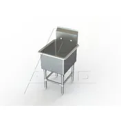 AERO Mfg 2F1-1818 (1) One Compartment Sink 1 image