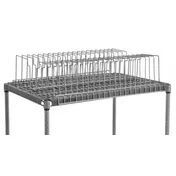 Eagle Group QTR24481-VG QuadPLUS Tray Drying Rack, 48" W x 24" D, 1-1/2" Spacing, Valu-Gard Green 1 image