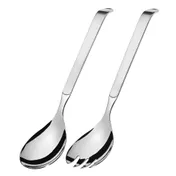 Amefa 131900B000248 - Large Salad Spoon, 11.75" Stainless Steel, Satin/Mirror Finish - Case 2 image