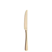 Amefa 1410AUB000335 Dessert Knife - 8" Satin Finish, 13/0 Stainless Steel, Austin PVD Gold - 1 Dozen 1 image