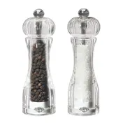 Kuechenprofi K3042906600 Salt and Pepper Mill Set, Clear Acrylic, 1-4/5" Dia x 5-2/5" H, Grinder 1 image