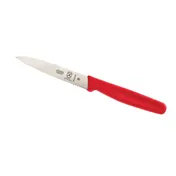 Mercer M33931RDB Bar Knife - 4" Wavy Edge, High Carbon Steel Blade, Red Handle, NSF Certified 1 image