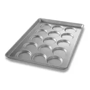 Chicago Metallic 42425 Bread Pan, 15-Compartment, 17"x26", 26-Gauge Aluminized Steel, Silicone Glaze 1 image