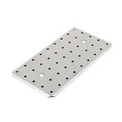 Vollrath 20100 Super Pan V False Bottom, 1/2 Size Long Pan, 3/8" Drain Holes, Steel, NSF, USA 1 image