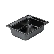 Vollrath 9024420 Super Pan 1/2 GN Food Pan, 4" Deep Black Resin, NSF Certified 1 image