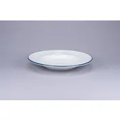 RAK Porcelain ASCLDP28CD25145 - Pasta Bowl 11" Diameter 16 Oz Porcelain with Blue Rim - 12/Case 1 image