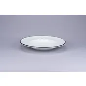 RAK Porcelain ASCLDP28CD25147 - Round Pasta Bowl 11" Diameter 16.2 Oz Porcelain Black Rim - 12/Case 1 image