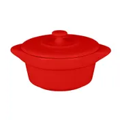 RAK Porcelain CFRD09BR Mini Cocotte Dish, 3-1/3" Dia, 3-5 oz Capacity, Red China, Oven Safe - 1/Case 1 image