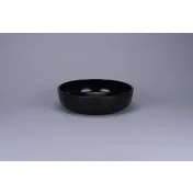RAK Porcelain DGEABW20C6 - 8" Black Ceramic Stoneware Bowl, 77 oz, Microwave Safe - 4/Case 1 image