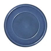 RAK Porcelain EAFP32CO - 12.6" Round Porcelain Plate, Cobalt, Wide Rim, Oven Safe - 6/Case 1 image