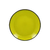 RAK Porcelain FRNNPR15GR Fire Plate, 5.9" Round Coupe Rim, Green Porcelain, Flat Edge - 24/Case 1 image