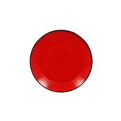 RAK Porcelain FRNNPR21RD Fire Plate, 8.25" Round Coupe Rim, Red Porcelain, Microwave Safe - 12/Case 1 image