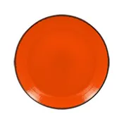 RAK Porcelain FRNNPR27OR Fire Plate, 10.65" Round Coupe Rim, Orange Porcelain, Safe - 12/Case 1 image