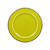 RAK Porcelain FRNOFP24GR Fire Plate, 9.45" Round Flat Edge Porcelain Dinner Plate Green - 6/Case 1 image