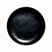 RAK Porcelain KRNNPR21 - 8-1/4" Round China Plate, Coupe Rim, Black Porcelain, Dishwasher Safe - 12/Case 1 image