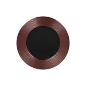 RAK Porcelain MFEVFP27BB Fusion Round Plate 10.625" Embossed Flat Rim Porcelain Bronze - 12/Case 1 image