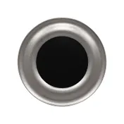 RAK Porcelain MFLRFP31SB Fusion Round Plate 12"-1/5" Diameter Edge Porcelain Silver Finish - 6/Case 1 image