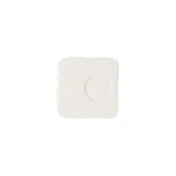 RAK Porcelain MSSA12 - Square Massilia Porcelain Saucer, 4.5"-4.99" Size, Ivoris Finish, 12/Case 1 image