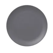 RAK Porcelain NFNNPR27GY Plate, 10.5" Round Rim, Gray China, Oven/Microwave Safe - 12/Case 1 image
