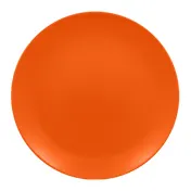 RAK Porcelain NFNNPR27TO Round Plate 10.65" Dia Flat Coupe Rim Tangerine Orange Porcelain - 12/Case 1 image