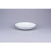 RAK Porcelain ONDP23CD25145 Pasta Bowl, 9" Dia x 1.55" H, 23.5 oz White/Blue Rim - 12/Case 1 image