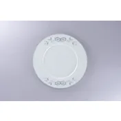RAK Porcelain PLFDFP25D214 Round Plate, 9.9" White Porcelain, Wide Rim, Oven/Microwave Safe - 12/Case 1 image