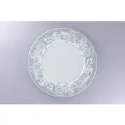 RAK Porcelain PLFDFP31D214 Floret Round Plate, 12.2" White Porcelain, Flat Wide Rim - 6/Case 1 image