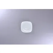 RAK Porcelain PLSKSA12 Square White Porcelain Saucer, 4.7" x 4.7", Polaris Design - 12/Case 1 image